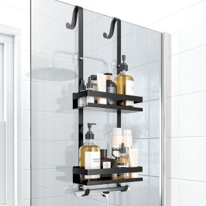 &Eacute;tag&egrave;re de douche &agrave; suspendre, porte-shampooing, porte-savon, sans foratur douche, &eacute;tag&egrave;re de salle de bain, accessoires de salle de bain - Neuf