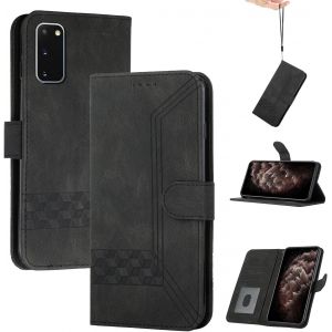 Kal-Store Handyhülle Für Samsung Galaxy Note 20,Tpu Klapphülle Schutzhülle Für,Lederhülle Mit Standfunktion Und Kartenfach-Schwarz - Neuf