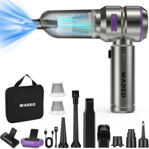 3 In 1 Handheld Vacuum Cleaner 18000Pa Battery, 35Mins Runtime, 3 Speeds 210000 Rpm Dust Blower 7500 Mah Battery, Car Vacuum Cleaner For Car, Home, Office Cleaning - Neuf
