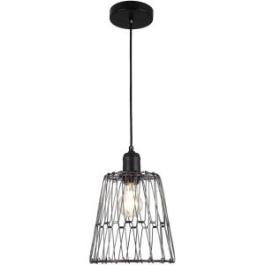 Shiliu-Suspension Luminaire Multiformes Noire E27 Diamètre 235mm Avec Câble 1,1m Réglable - Suspension D'éclairage Intérieur Idéale[ - Neuf