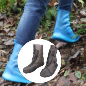 Hjlian Couvre-Chaussures De Pluie Antiderapants Et Reutilisables, Impermeables, Couvre-Chaussures, Protege-Bottes (Gris) (Xl) - Neuf