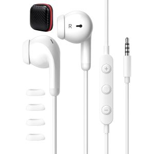 ERYI-Écouteurs Filaire Intra-Auriculaires Pour Samsung Galaxy A05S A15 A25 A14 A12,Anti-Bruit Casque Jack 3,5Mm,Ecouteurs 3.5 Mm Avec Microphone Et Contrôle Du Volume Pour Redmi 13C Note 13 12 Pro+ 1 - Neuf