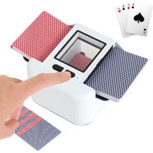 Chenquansarl-Mélangeur De Cartes Automatique, Mélangeur De Cartes, Mélangeur De Cartes Électrique Avec Batterie Intégrée Rechargeable De 2000 Mah (Modèle Silencieux Usb Et Alimenté Par Batterie) - Neuf