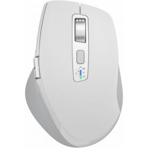 Souris Bluetooth sans Fil avec défilement Smart Flying Scroll, molette Ergonomique pour Pouce, Souris silencieuse Multi-appareils (3 appareils) pour Mac OS/Chrome/Android (Blanc) - Neuf