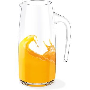 Cmws-Wilmax Pichet En Verre 500 Ml - Pichet À Eau - Carafe En Verre - Carafe À Eau - Carafe En Verre - Carafe À Vin - Pichet En Verre - Carafe À Eau - Théière - Coffret Cadeau - Transparent - 1 Pièce - Neuf