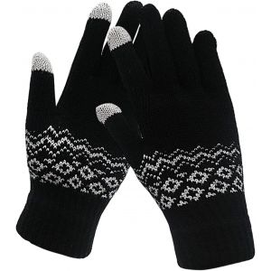 Winter Gloves Men Women Magic Magic Diamond Pattern Knitted Winter Gloves Elastic Anti Cold Mitt For Running Driving Outdoor"".[J760] - Neuf