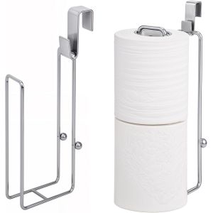Belle Vous Lot de 2 Porte Papier Toilette - Etagere et Support - Porte Rouleau de Papier Toilette Mural Inoxydable Salle de Bain et WC - Derouleur pour Rangement et D&eacute;coration - Neuf