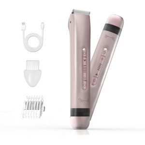 Oayew-Rasoir Electrique Feminin, Tondeuse &Eacute;lectrique 2 En 1, &Eacute;tanch&eacute;it&eacute; Ipx7, Rechargeable Tondeuse Bikini Femme Pour Le Visage, Le Haut, Les L&egrave;vres, Le Menton, Les Aisselles, Les Jambes, Rose - Neuf