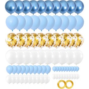 AYUHR-106 pcs Ballons Blanc Ballons en Latex 5 10 12 18 pouces Kit de Guirlande de Ballon Blanc avec Ruban pour Femmes Garçons Filles Fête d'Anniversaire Mariage pique-nique douche de Mariée Décorati - Neuf