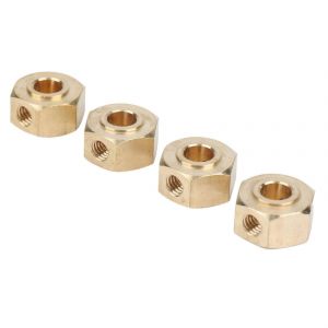 4pcs en laiton 12mm adaptateur de moyeu de roue hexagonale pour YK4102 YK4103 YK4082 YK6101 YiKong RC Crawler Car Upgrade - Neuf