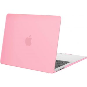 Compatible Avec Macbook Air 13 Pouces Coque M4 M3 M2 2025-2022 Touch Id Liquid Retina De 13,6 Pouces, Coque Protection Rigide Pour Mac Air M4 M3 M2 13 A3240 A3113 A2681,Rose[L1833] - Neuf