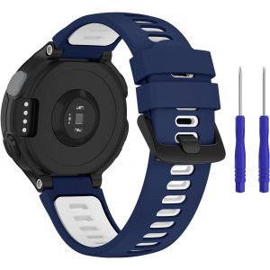 Senior-Silicone Bracelet Pour Forerunner 735xt, Sport Silicone Souple Bracelet Pour Forerunner 735xt 235 235lite 230 220 620 630[L538] - Neuf