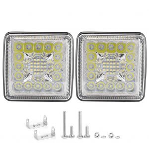 Lot De 2 Lampes De Travail 4 Pouces 200 W 16 Led En Alliage D'aluminium, Etanches Ip68, Pour Camion, Vtt, Utv, Suv - Neuf