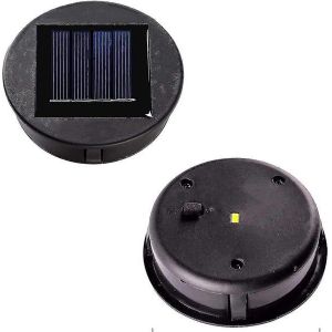 Lot De 2 Boîtiers De Piles Solaires Pour Lanternes En Fer Forgé ¿ Solution D'éclairage Led Écologique Avec Panneaux Solaires Haute Efficacité - Neuf
