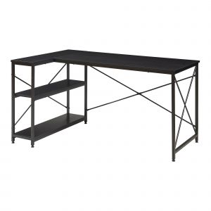 Bureau table poste de travail 137 x 88 x 75 cm noir Helloshop26 03_0009065 - Neuf
