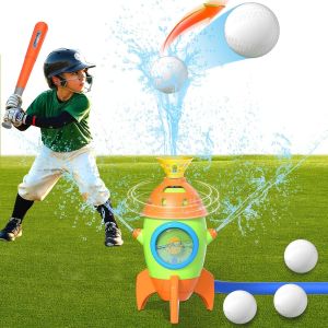 KAL-Jeux D'Eau Exterieur Pour Enfant, 2 En 1 Arroseurs De Jouets & Jeu De Baseball, Jouet Arroseur D'Été Pour Enfants, Jardin Enfant Jouet D'Extérieur Pour 3-12 Ans Garçons Filles Cadeau (Fusée) - Neuf