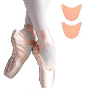 Ballet Pointe Chaussures Filles Femmes Ruban Ballerine Chaussures Avec Coussinets D'orteil - Neuf
