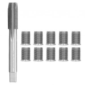 Bougie d'allumage Outil de réparation de filetage M10x1.25 Boulon M12x1.25 Tap Auto Accessoires Kit de quincaillerie - Neuf