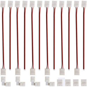 TRAHOO-Gtiwung 3528 2835 Connecteur 2 Pin LED Bande Flexible C&acirc;ble Adaptateur Jumper 8 mm - Neuf