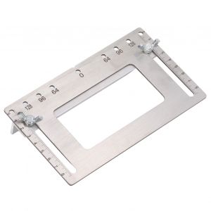 XYONG Gabarit de percage de trou de poignee de menuiserie en acier inoxydable pour porte d'armoire - Neuf