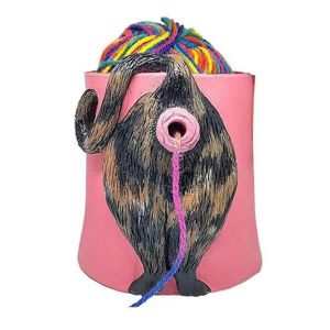 Bol &Agrave; Laine En R&eacute;sine Pour Chat,R&eacute;cipient De Rangement Pour Fil &Agrave; Tricoter &Agrave; La Main - Neuf