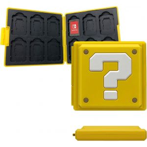 Boîtier de Rangement pour Cartes Switch-Étui Silicone Étanche avec 12 Emplacements Jeux + 12 Slots TF,Fermeture Sécurisée,Compact et Léger,Organisateur de Voyage pour Accessoires de Jeu (12D) - Neuf