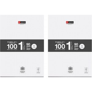 Eryi-- Blocs De Recharge, 200 Feuilles Détachables Pointillées Dots, Papier Opaque 90 G/M², Recharge De Feuilles A4 Non Perforées Pour Classeur À Anneaux Ou Archivage, Fournitures Scolaires - Neuf