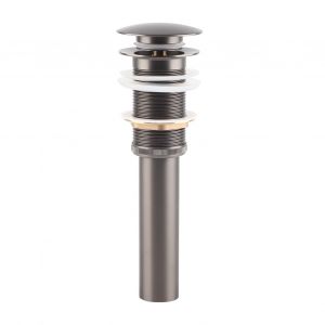 HJLIAN Bonde escamotable pour lavabo de salle de bain en laiton G1 1/4" sans trop-plein (ORB) - Neuf