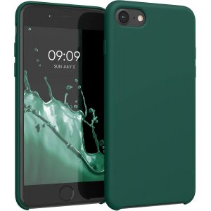 Housse Compatible Avec Apple Iphone Se (2022) / Iphone Se (2020) / Iphone 8 / Iphone 7 Coque - Housse De T&eacute;l&eacute;phone Protection Souple En Tpu Silicone - Vert Bouteille - Neuf