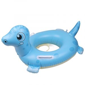 bouée gonflable pour piscine, jouet de piscine en forme de dinosaure, avec queue sonore, pour garçons et filles, idéal pour l'été, la plage ou les fêtes aquatiques (bleu) - Neuf