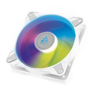 P12 Pwm Pst A-Rgb-Ventilateur Pc,Ventilateur De Bo&icirc;tier Pwm De 120 Mm Optimis&eacute; Pour La Pression Statique,Semi Passif : 200-2000 Rpm (0 Rpm <5%),5V 3 Pin Argb Led-Blanc - Neuf
