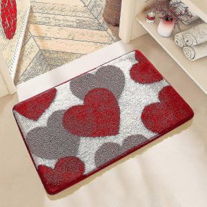 Mignon Tapis De Bain, Doux &Eacute;pais Tapis De Douche Anti D&eacute;rapant Bain Coureur De Tapis Absorbant L'Eau De Cuisine Tapis De Cadeaux Pour La Maman De D&eacute;coration De No&euml;l Lavable En Machine Flo - Neuf