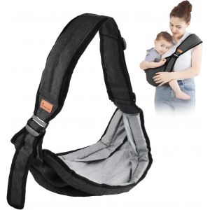 Kalanka-Porte Bébé Latéral Nouveau-Né, Portable Réglables Echarpe De Portage Bebe Bandoulière, Porte-Bébé Latéral Bretelles Rembourrées Ergonomiques Pour Tout-Petits Jusqu'à 20 Kg - Neuf