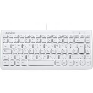 PERIBOARD-407 Mini clavier chiclet avec câble USB Blanc 320 x 141 x 25 mm (clavier espagnol) - Neuf