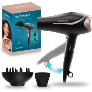 Sèche-Cheveux Pliant Bamba Ionicare &go Glow. Puissance 2200w, Real Ion, Fonction Cool Air, Technologie Hair Care, 2 Vitesses, 3 Températures, Buse De Précision Et Diffuseur Inclus - Neuf