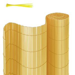 Canisse En Pvc Protection Anti Regard Pour Jardin Et Balcon Ultra R&eacute;sistant Pvc Bambou 140 X 1000cm - Neuf