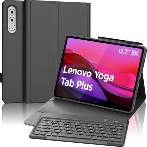 Clavier Pour Lenovo Yoga Tab Plus 12,7'' 2025, Détachable Azerty Français Clavier Sans Fli Pour Lenovo Yoga Tab Plus 12.7 Pouces Tablet 2025, Noir - Neuf