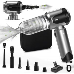 lbgwp60-4-En-1 Aspirateur Voiture Puissant Sans Fil, 3 Niveaux Réglables, 21Kpa Mini Aspirateur A Main Sans Fil Avec Moteur Brushless, Voyant De Batterie, Souffleur Air Comprimé Nettoyage Pc - Neuf