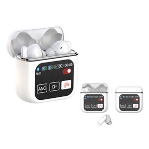 &Eacute;couteurs sans fil Bluetooth 5.4 avec &eacute;tui de chargement - Blanc - Neuf