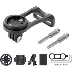 Mevronisshop-Support De V&eacute;lo Compatible Avec Garmin Edge 500 510 520 530 25 20 800 810 820 1000 1030 Bryton Rider Cateye Aluminium Support Gps Velo Potence Avant Pour Garmin Montre Compteur Avec Acce - Neuf