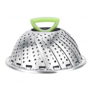 Pliage En Acier Inoxydable Maille Vapeur De Légumes Panier Outil De Cuisine - Neuf