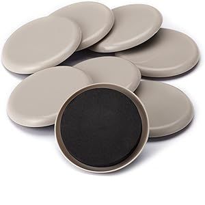 Meubles Curseurs, 8 Pack De Meubles En Plastique Jambe Curseurs, 5 Pouces Meubles Tapis En Mouvement Plaquettes, Président De La Jambe Des Protecteurs De Plancher Déménageurs - Neuf