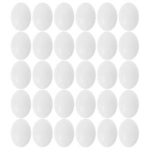 30 Pcs Solide Plastique Pigeon Oeufs Pour Tromper Les Oiseaux Pour Arr&ecirc;ter De Pondre Des ?ufs - Neuf