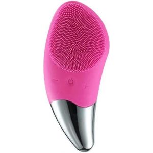 Brosse Nettoyante Visage Sonique &Eacute;lectrique, Brosse De Massage Facial En Silicone &Eacute;tanche, Mini Brosse Nettoyante Visage Rechargeable (Rose) - Neuf