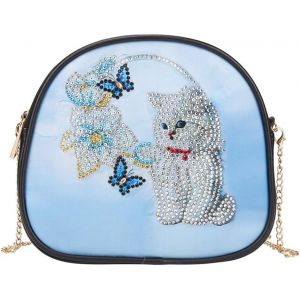 SJZG-Peinture Diamant Sac, Sac &Agrave; Main Femme Sac &Agrave; Bandouli&egrave;re Femme Avec Cha&icirc;ne Porte-Monnaie Femme Sac De Rangement Diamant Peinture Pour Fille Et Femme - Neuf