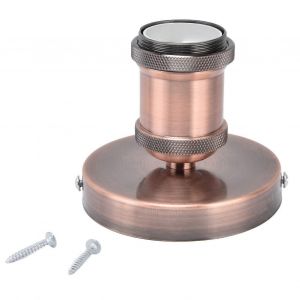 D'une Seule Pi&egrave;ce De L'ur&eacute;e De La Bo&icirc;te De Sortie De L'installation, De La Partie Sup&eacute;rieure Filaire Akkor Douille E26 E27 En Porcelaine De Base (Or Rose) - Neuf