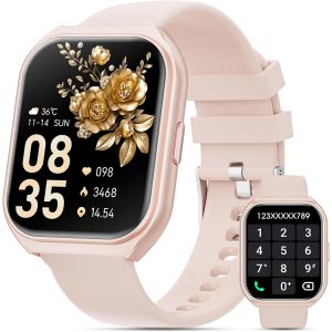 Montre Connect&eacute;e Homme Femme, 1.85"" Hd Smartwatch Avec Appels Bluetooth, 100+ Modes Sportifs, Montre Podometre De Cardiofrequencemetre Sommeil, Montre Intelligente Compatible Andro[MON9260962] - Neuf