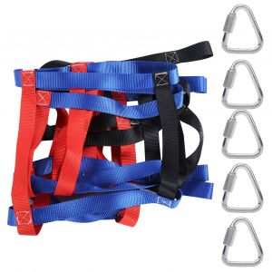 Filet D'escalade En Sangle Coloree Pour L'exterieur, Entrainement Physique, Fitness, Sports Pour Enfants, Jeux - Neuf