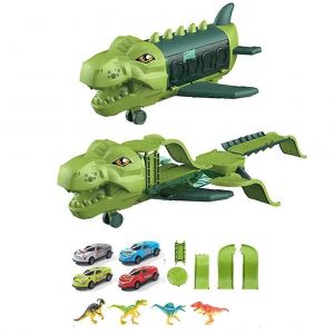 Pull Back Dinosaur Airplane Track Toy Children Transport Cargo Plane Play Toy Aircraft Vehicle Toys Gift For Kids Boys Girls-Option 2 - Neuf