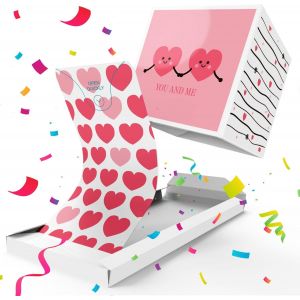 Carte de Voeux Amour qui Explose de Confettis Saint-Valentin Toi et Moi, Anniversaire carte d'amour avec &iquest;oeur 3D Pop up, Cadeau pour Femme, Homme - Neuf